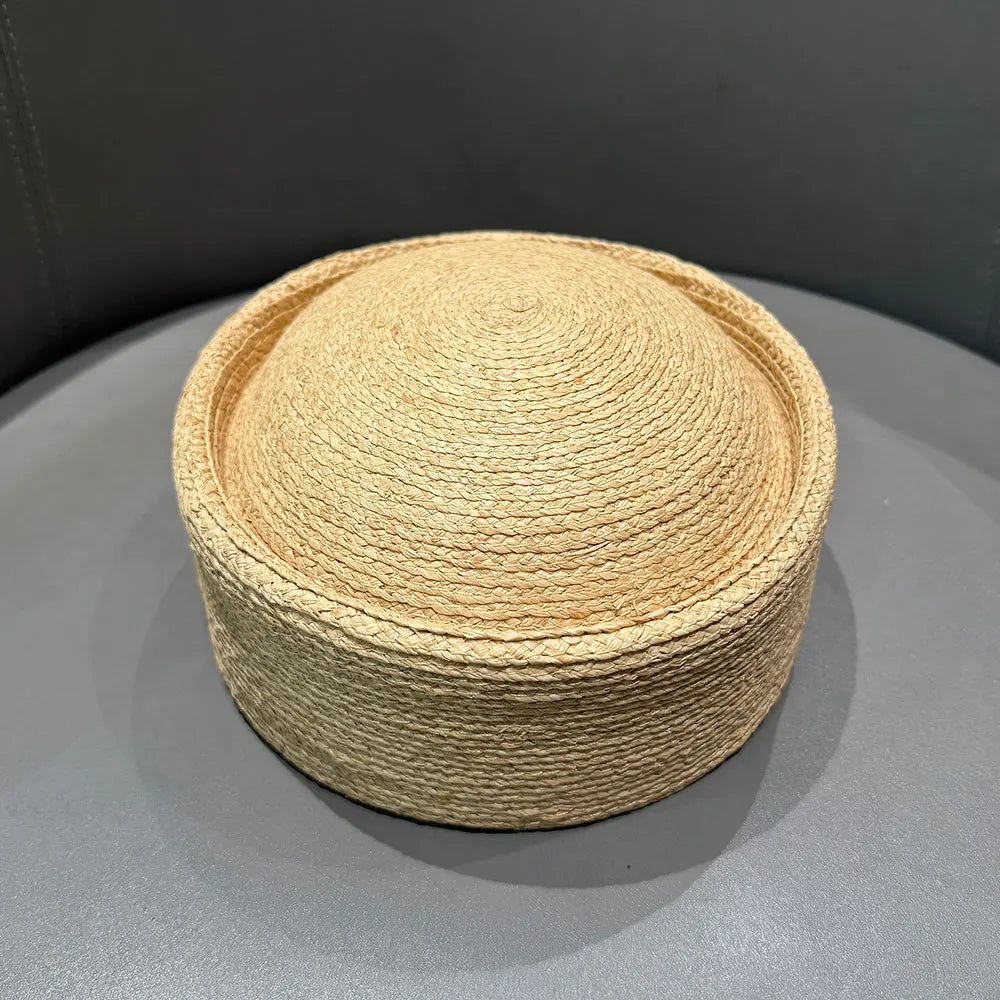 Classic 100% Natural  Raffia Berets Fashion Pillbox Hat