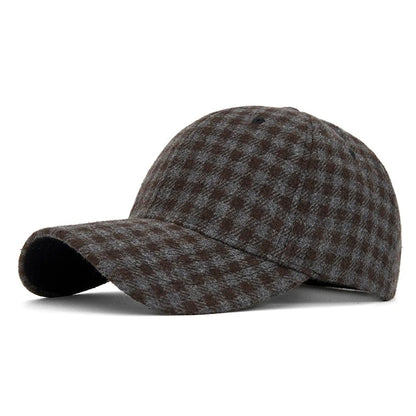 Men And Women New Classic Plaid Baseball Cap