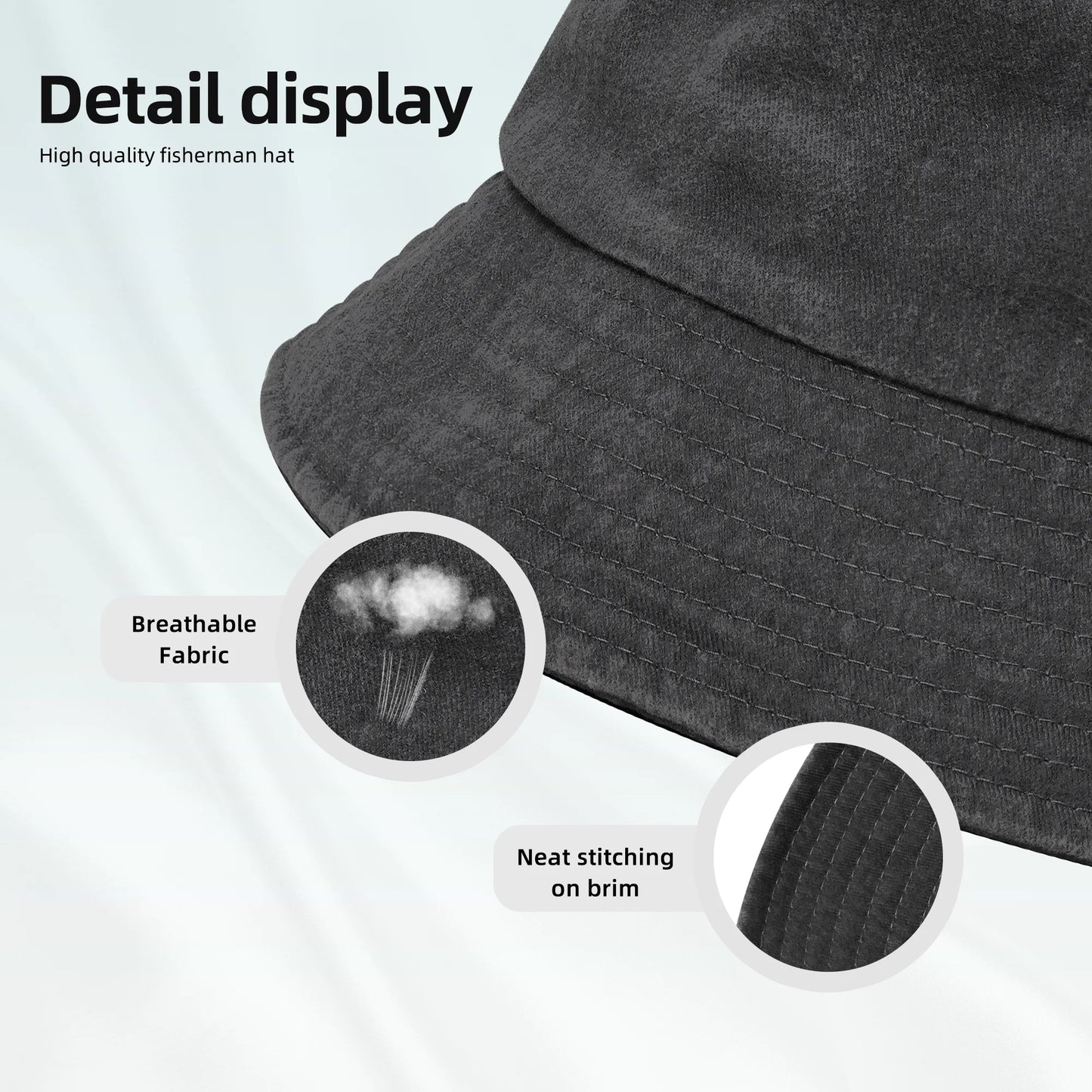 Washed Denim Bucket Hat