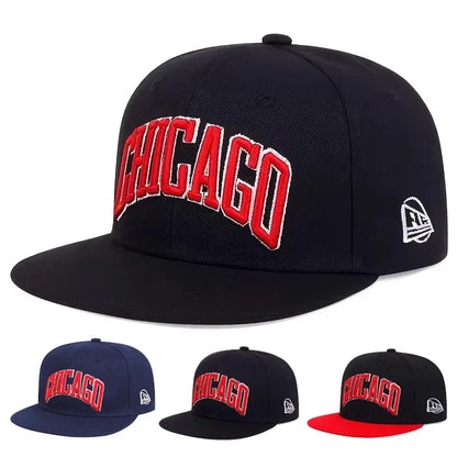 Unisex Letter Chicago Embroidery Hip-hop Hats Spring Autumn
