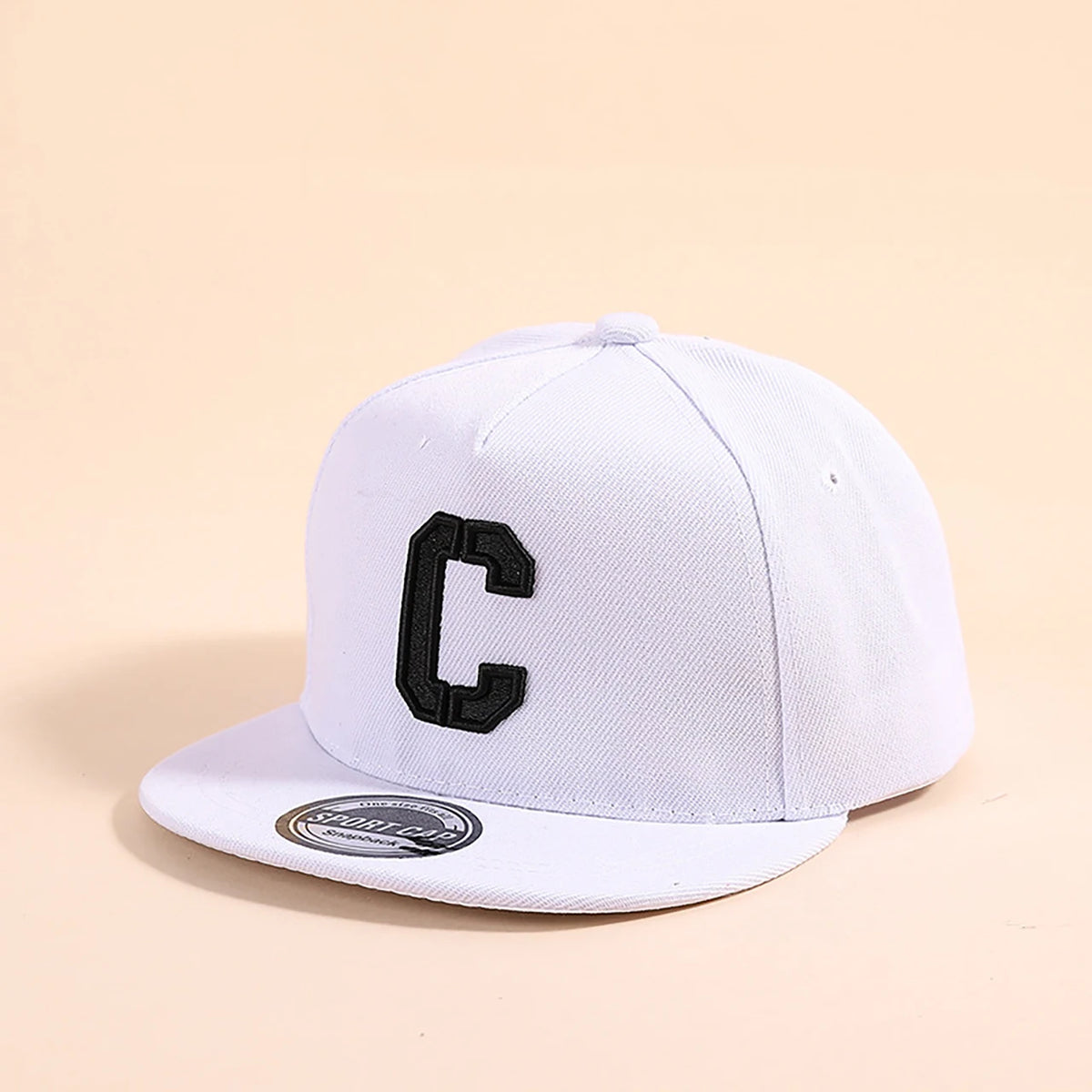 Kids Snapback Cap Embroidered Letter Flat Brim Baseball Hat For Children Boy Girl Solid Color Summer Sun Hats