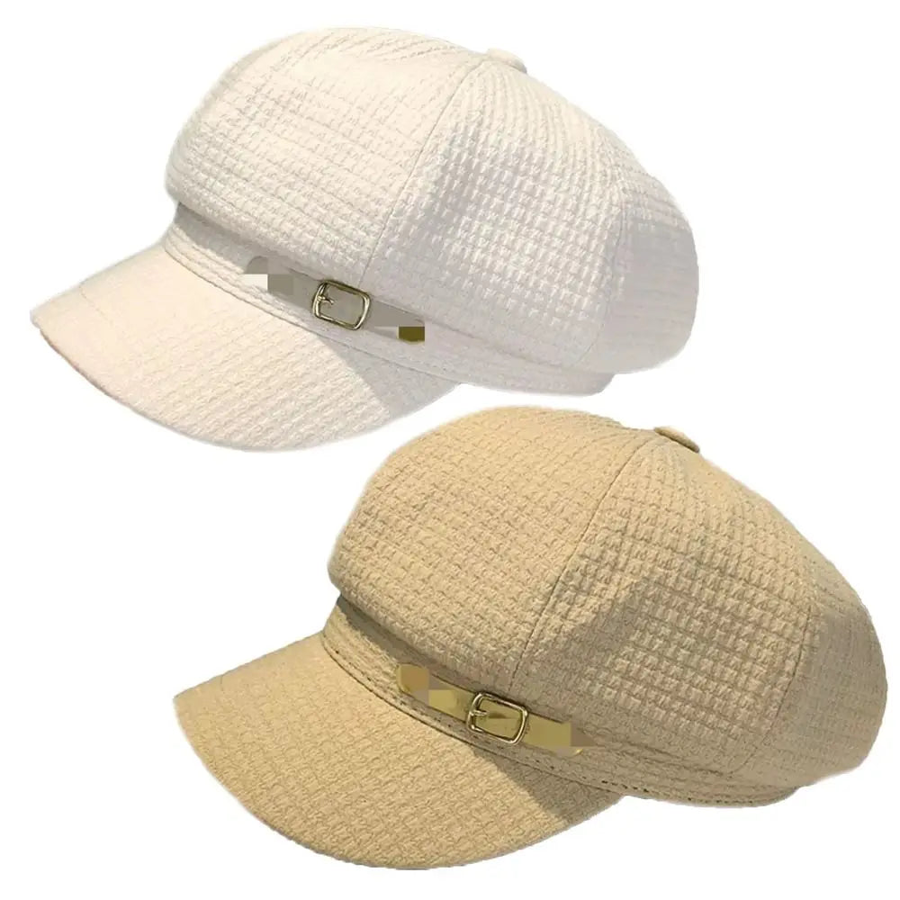 Casual Octagonal Newsboy Hat Accessories Fashion Designer Berets