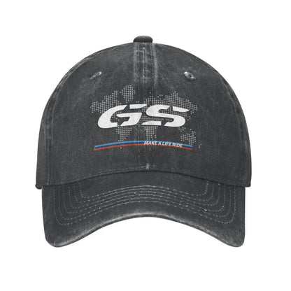 GS World Map Motorcycle Trucker Hat Adult Fashion Hats Sun Caps