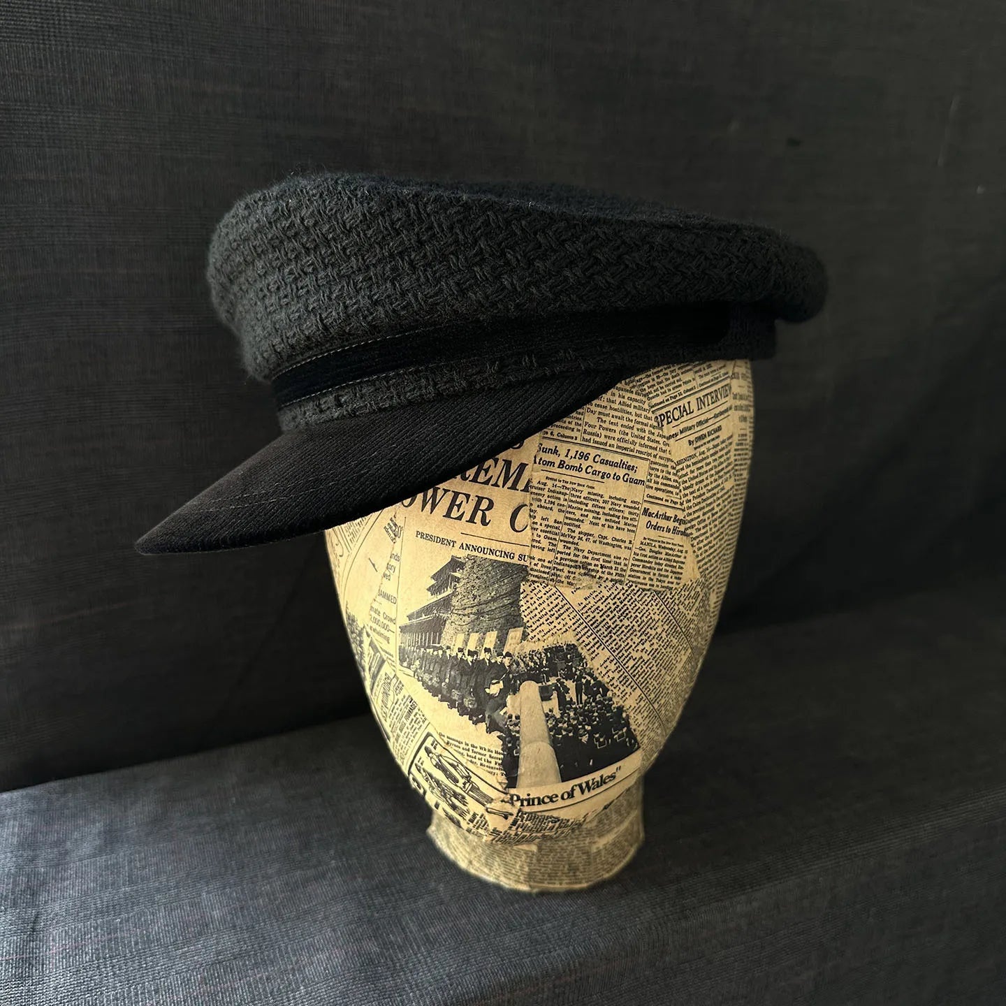 Unisex Japanese British Naval Cap - Trendy Cool Solid Color Flat Top Hat
