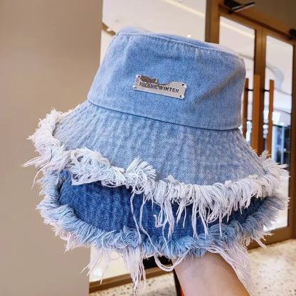 Cowboy Fisherman Hat for Women, Washed and Worn in Spring and Summer