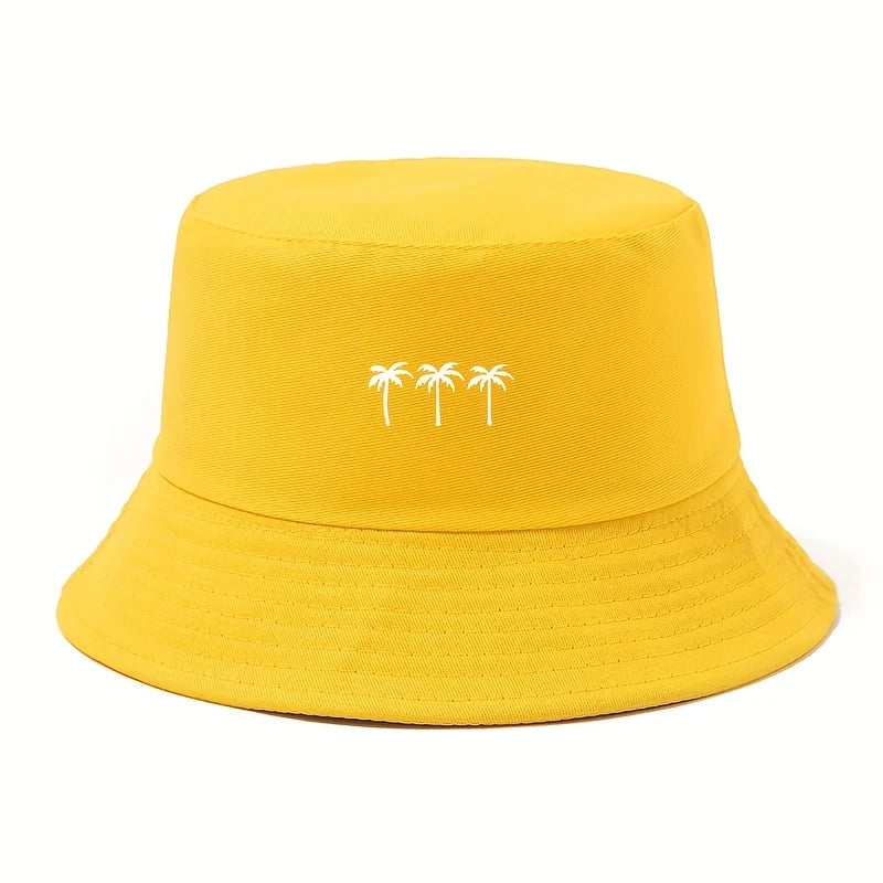 Coconut Print Fisherman Hat, Fashionable for Both Men and Women