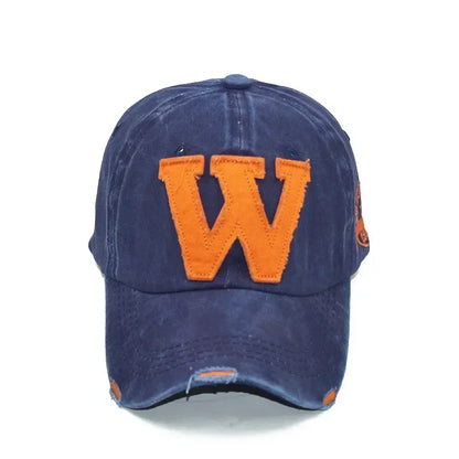 Embroidery Letter W Baseball Cap Snapback Caps