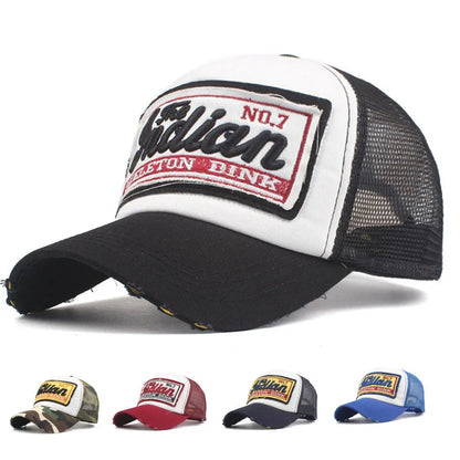 Streetwear Letter Embroidery Mesh Dad Baseball Cap Fashion Snapback Hip Hop