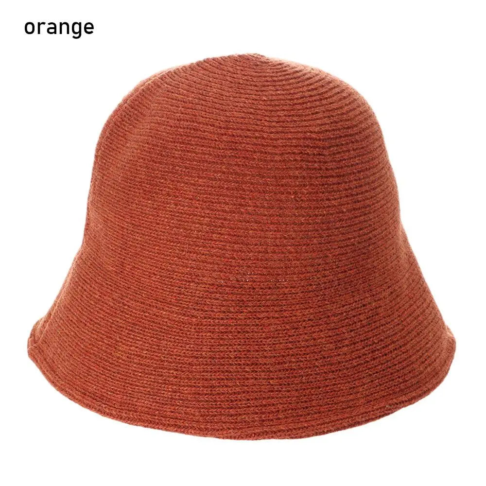 Outdoor Sunscreen Warm Wool Foldable Bucket Hat