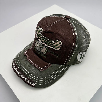 Korean Vintage Washing Men Women Baseball Hats Cotton Snapback Caps