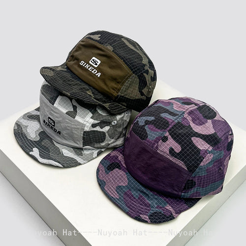 New Unisex Camo Quick Drying Letter Embroidery Baseball Hats