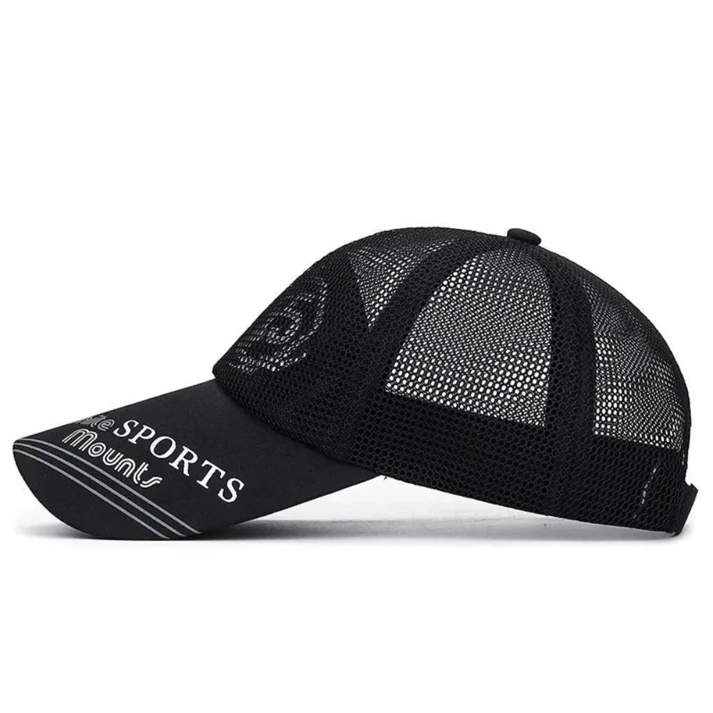 Casual Wide Brim Mesh Baseball Cap