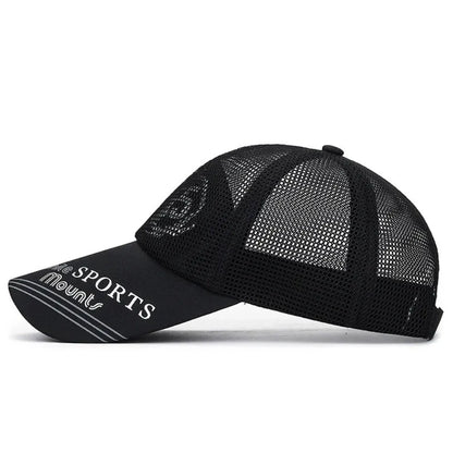 Casual Wide Brim Mesh Baseball Cap