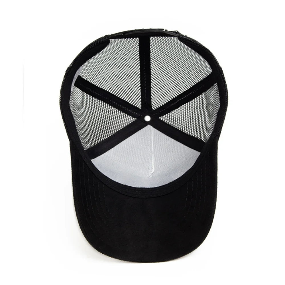 Summer Suede  Men Mesh Baseball Cap