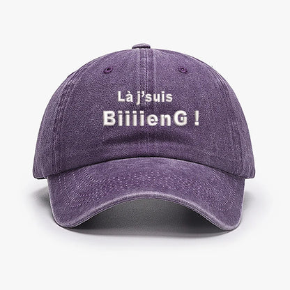 Fashion Brand Embroidery France Biiiieng Soft Men Baseball Caps