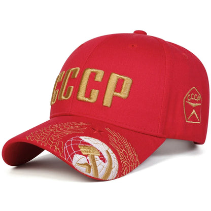 Unisex CCCP Letter Embroidery Baseball Caps Spring and Autumn