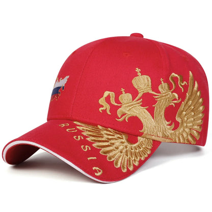 Unisex Map of Russia Embroidery Baseball Caps Spring and Autumn