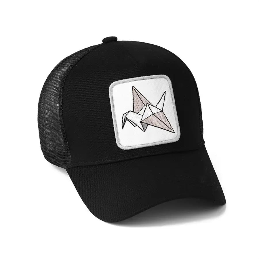 Patch Mesh Cap Men Trucker Hat Color Block Unisex Sun Protection Casual Sun Hat Manufacturer Wholesale
