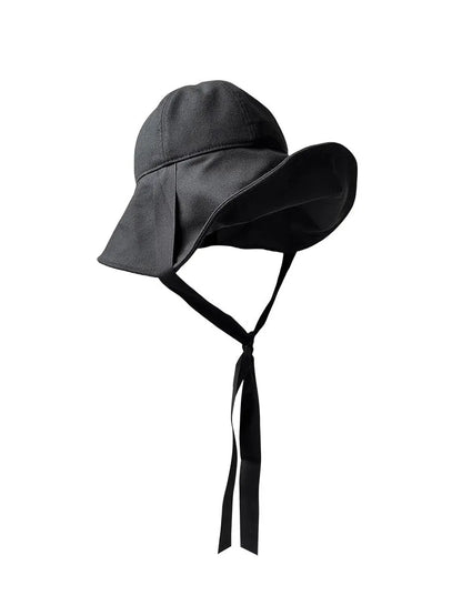Summer Breathable Linen Dome Bucket Hat Women