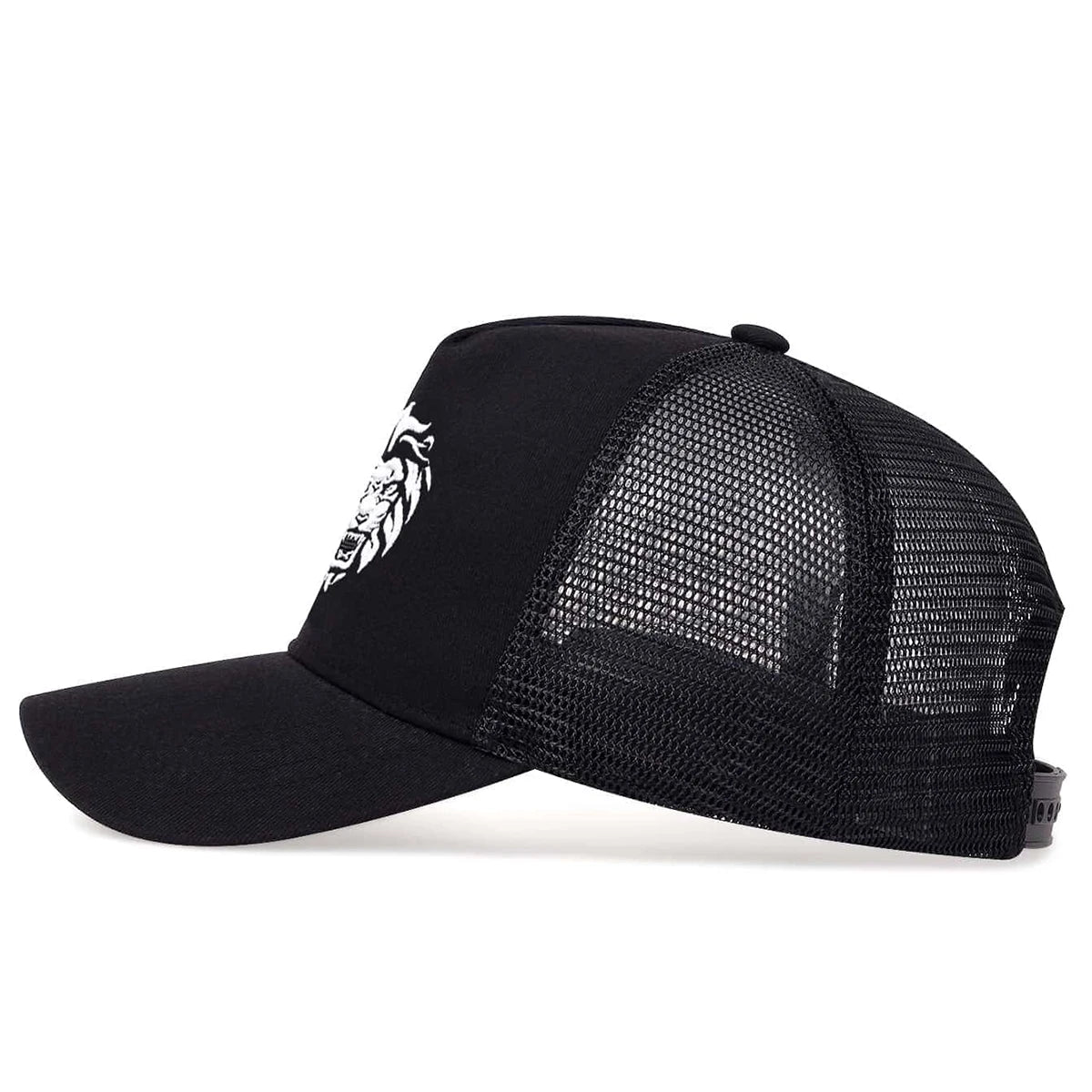 Unisex Lion Head Embroidery Baseball Net Caps