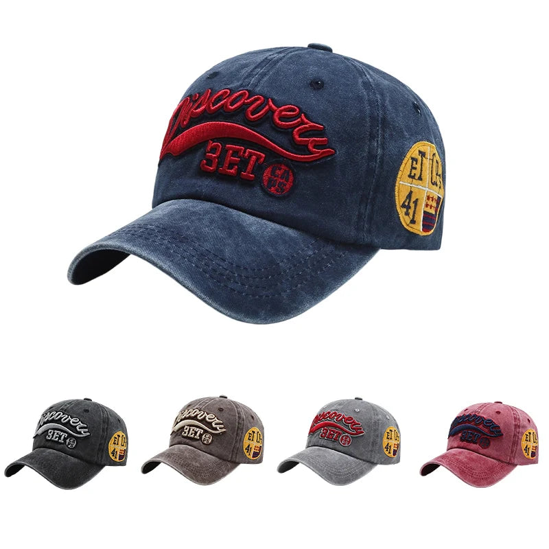 Hip Hop Washed Cotton Denim Baseball Cap