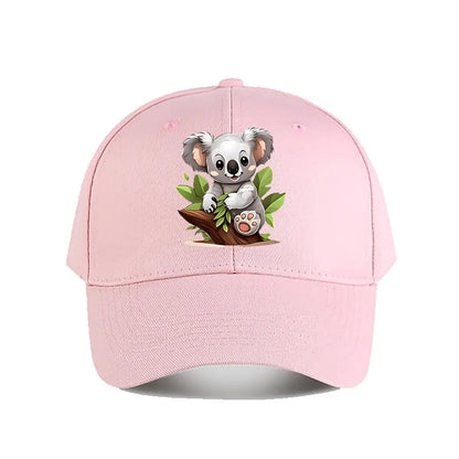 Cute Cartoon Koala Plush Toy Kids Room Decor Baseball Cap