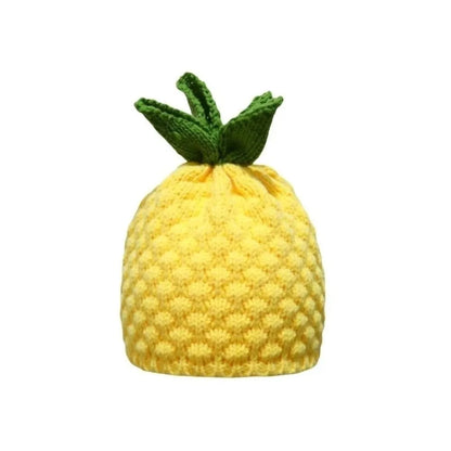 Creative Warm Knitted Fruit Hat Thick Soft Strawberry Pullover Cap