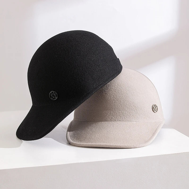 Trendy Classic Autumn And Winter Wool Baseball Caps