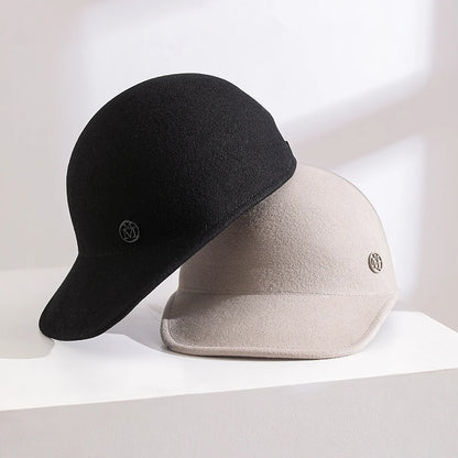 Trendy Classic Autumn And Winter Wool Baseball Caps
