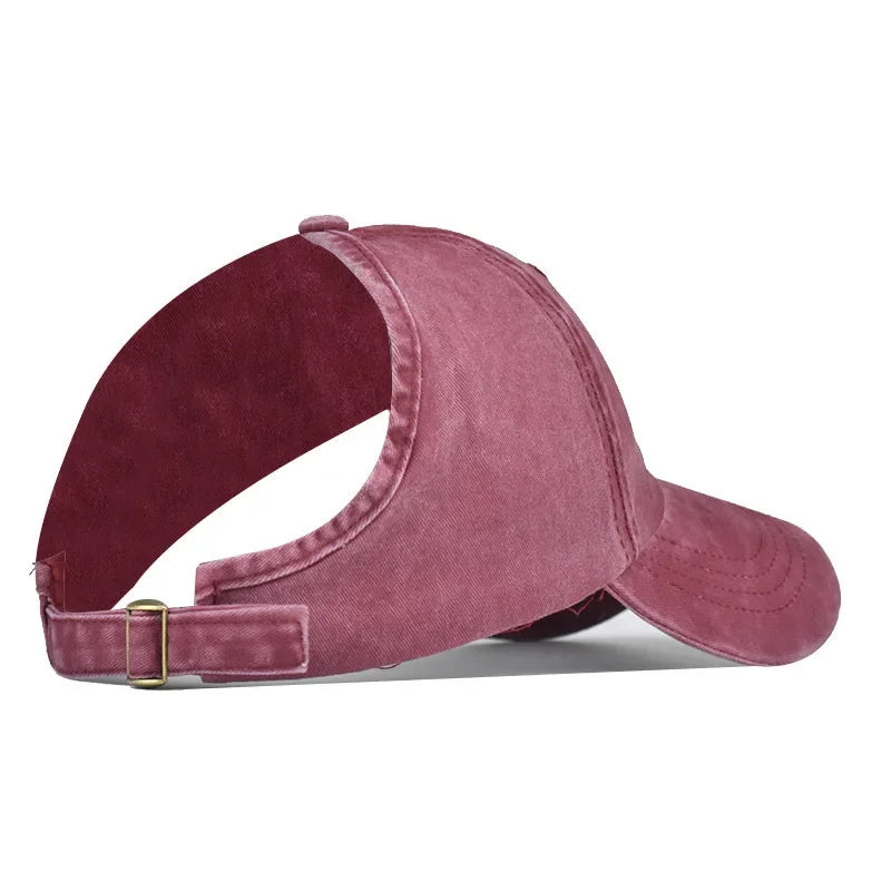 New Summer Women Custom Logo High Ponytail Baseball Cap