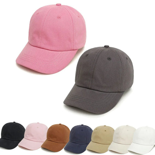 Baby Girl Baseball Caps Pink Black White Gray Children Low Profile Sun Hat Kids