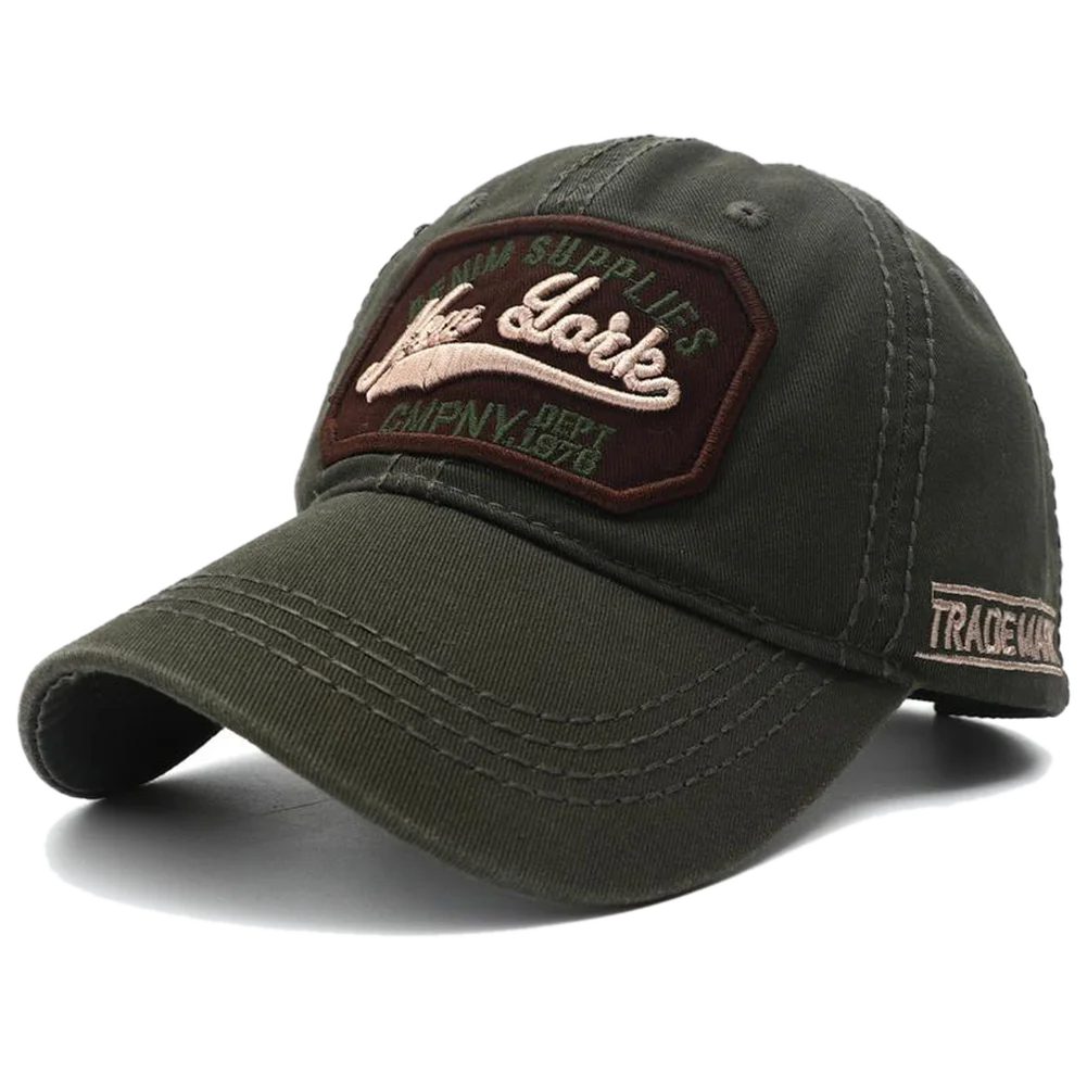 New York Letter Embroidery Baseball Cap Sun Visor Snapback Hip Hop Unisex Washed Cotton Dad Hats