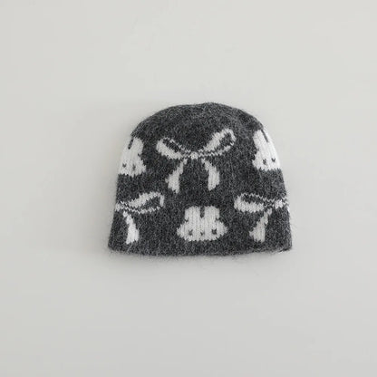 Jacquard Knitted Beanies Hats Kids Boys Girls Winter Warm Hat