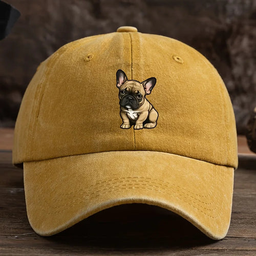 Sunscreen Baseball Hat with Fighting Dog Pattern for Men and Women