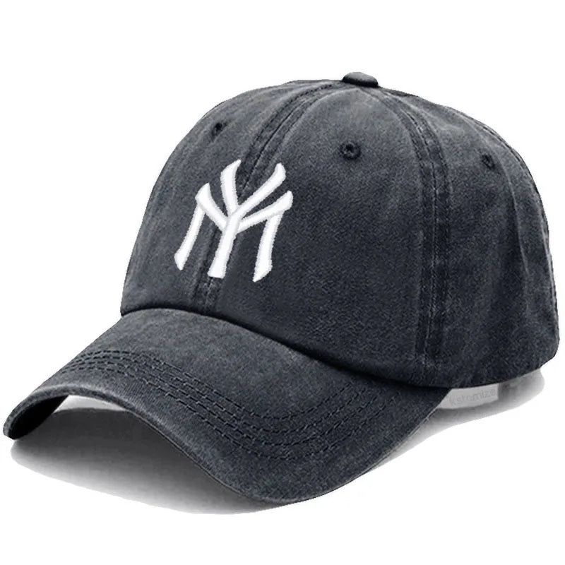 Letter MY Embroidery Baseball Cap Women Men Adjustable