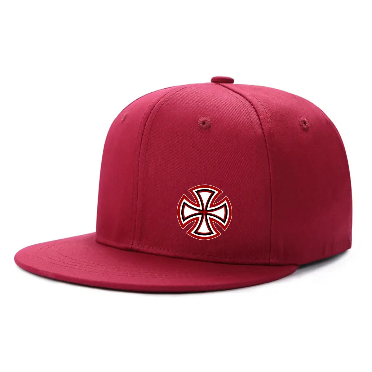 Printed Snowflake Pattern Flat Edge Baseball Cap Enlarged And Deepened