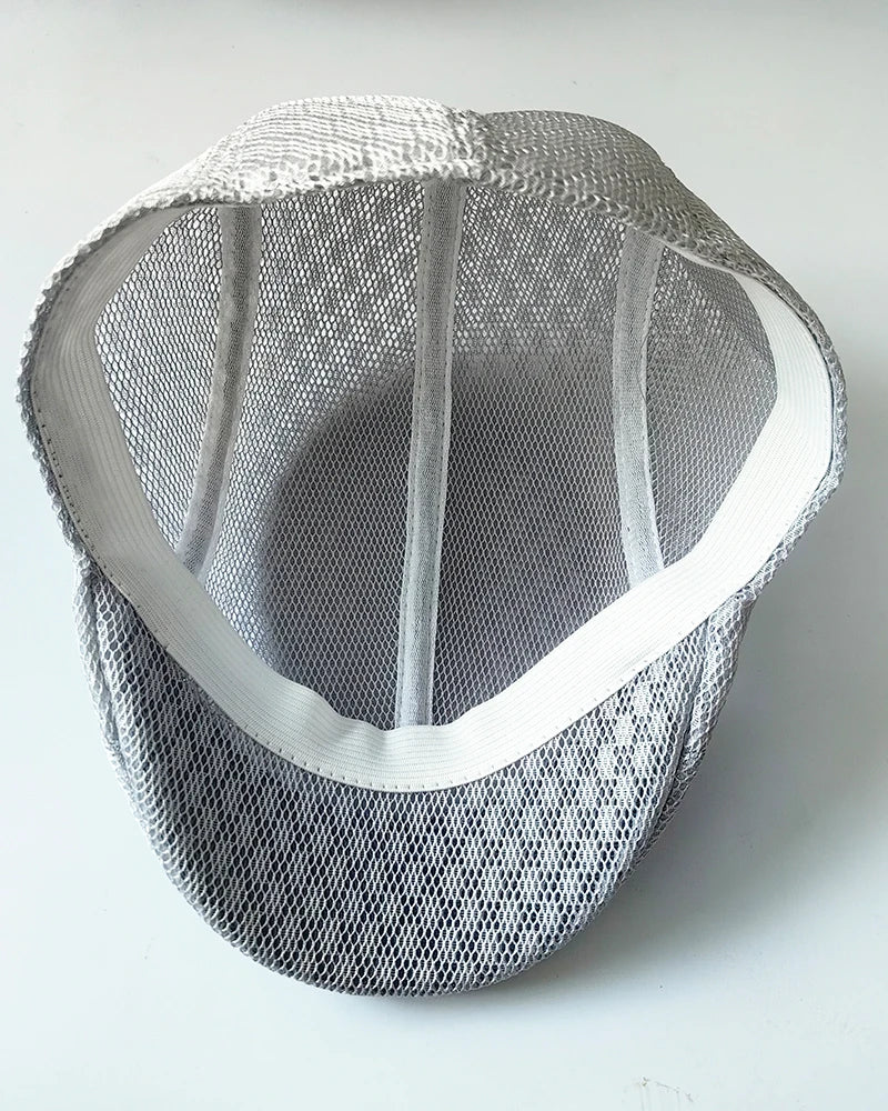 2025 New Summer Casual Beret Hat Unisex Mesh Flat Caps