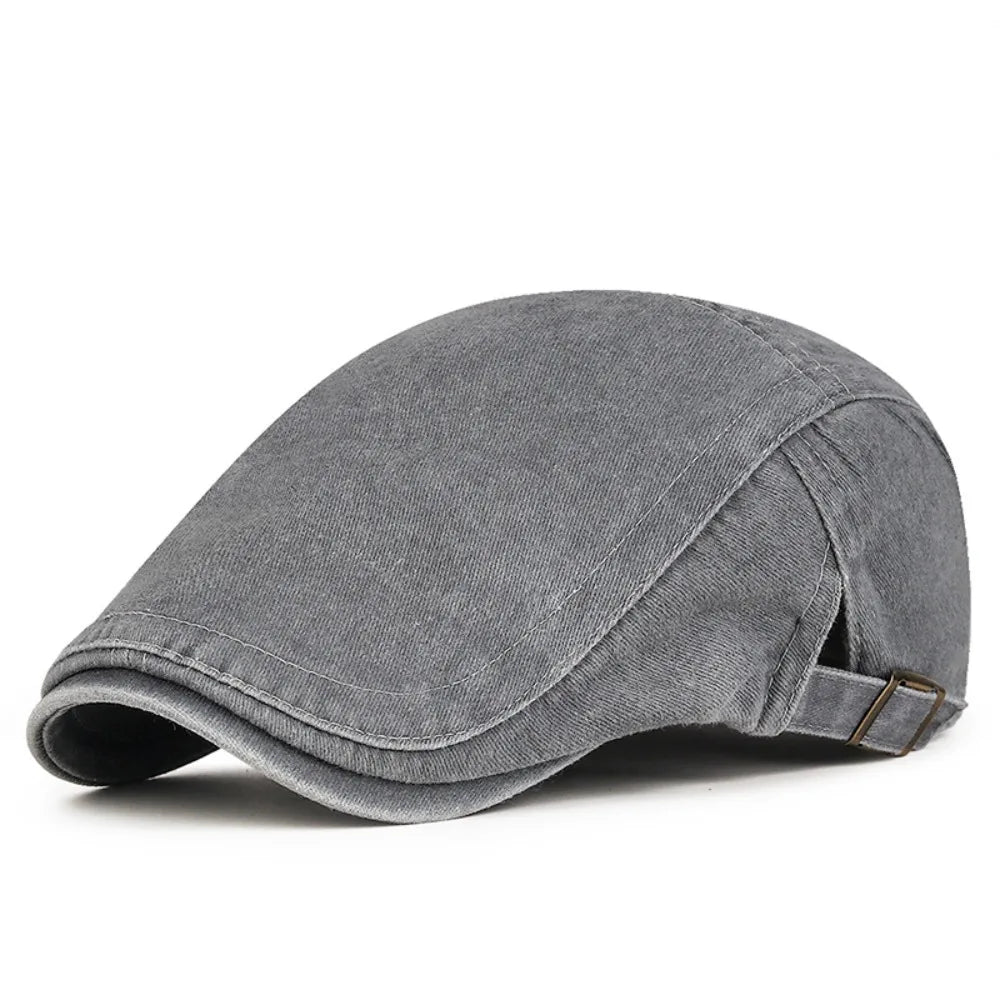 Women Men Denim Beret Newsboy Hat