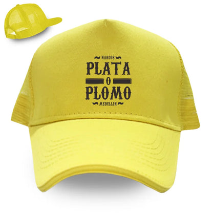 Funny Narcos Plata O Plomo Cotton Baseball Cap