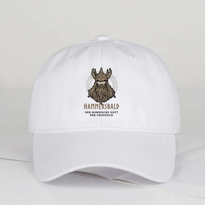 Hammers Bald Printed Baseball Cap Soft Comfortable Lightweight Breathable Adjustable Retro Viking Style