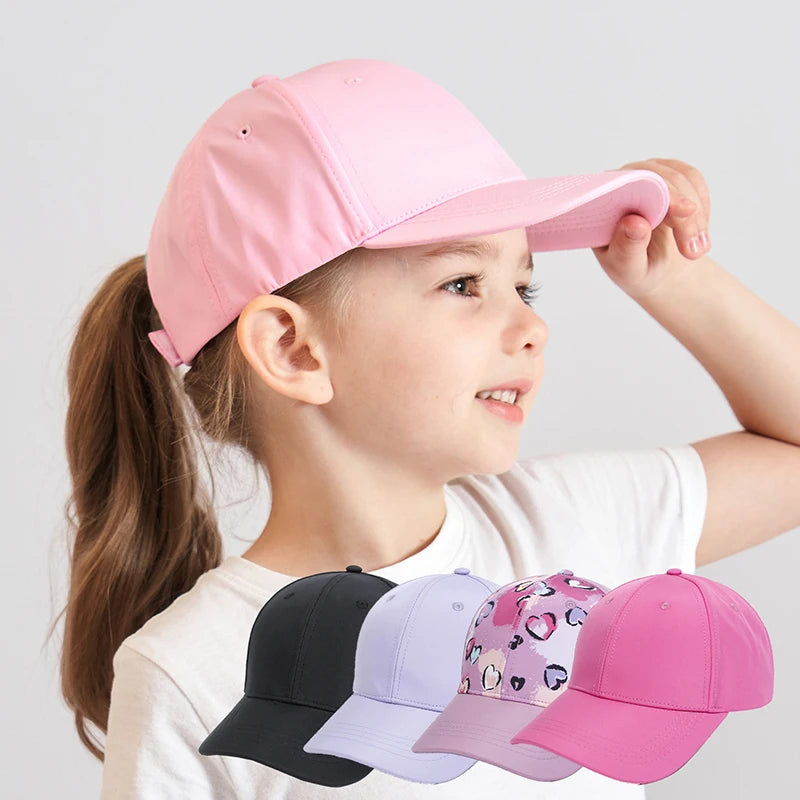 Fashion High Ponytail Kids Boy Hat Sun Hats Baseball Caps Baby Children Peaked Caps Hat