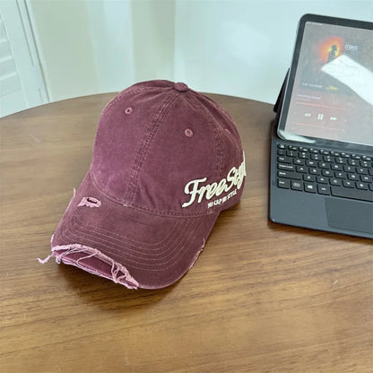 American Ripped Soft Top Denim Baseball Cap