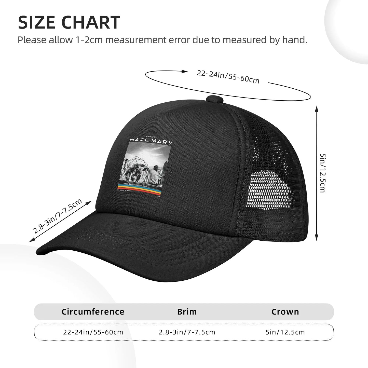Grace Project Hail Mary Baseball Caps Summer