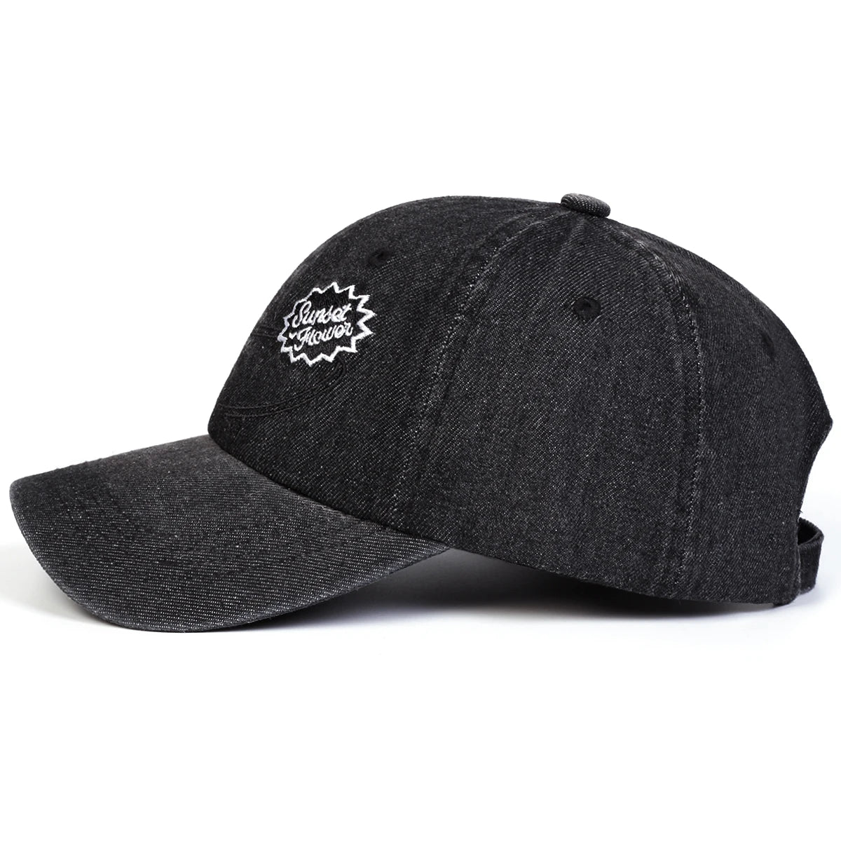 Unisex Sunset Flower Letter Embroidery Cowboy Baseball Caps Spring Autumn
