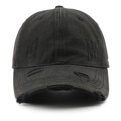 Women's Personalized Retro Washed Distressed Solid Color Flat Cap