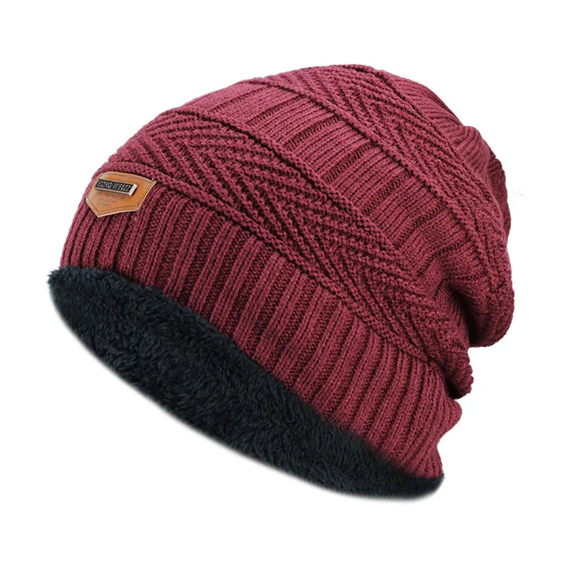 Winter Beanie Hat For Men Knitted Hat Winter Cap