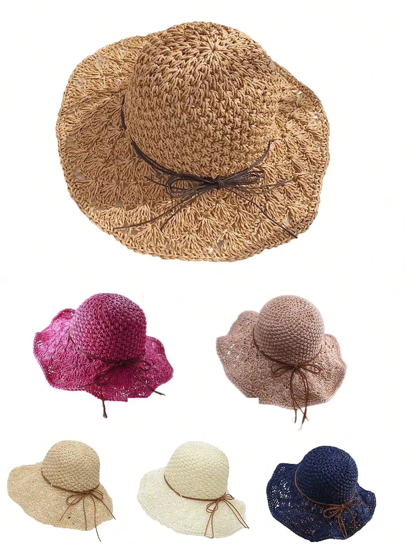 Women’s Summer Wide-Brimmed Foldable Panama Hat