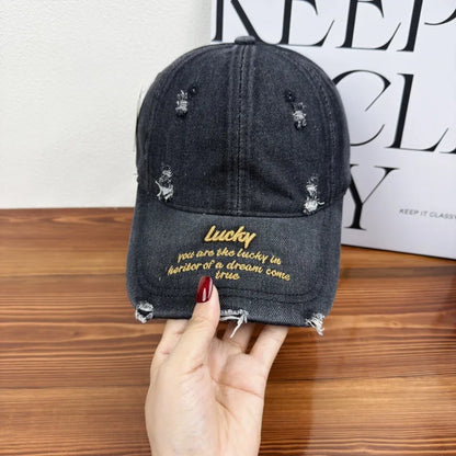 Letter Embroidery Baseball Woman Men Spring Summer