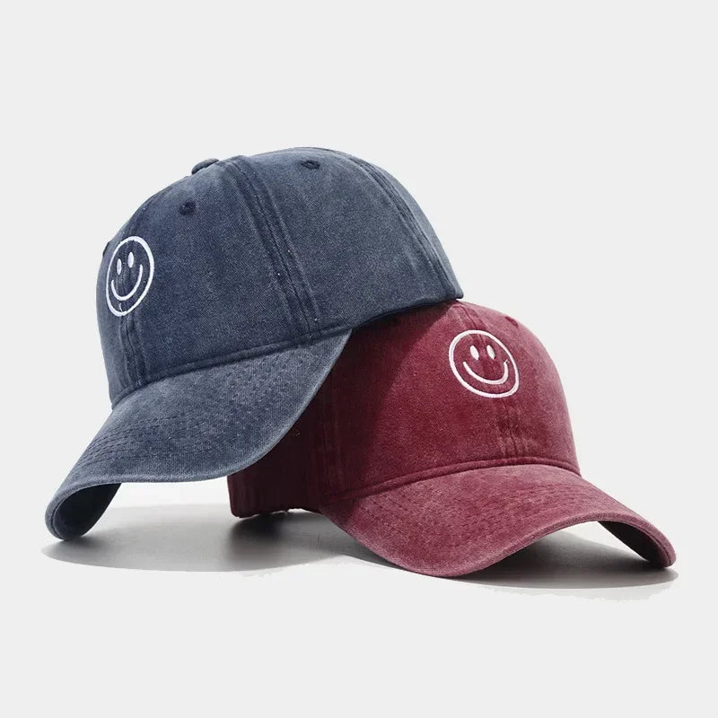 Washed Cotton Baseball Caps Women Men