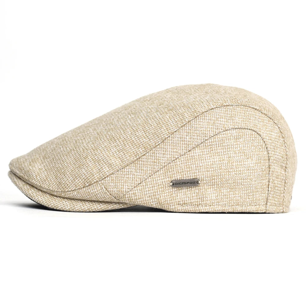 Autumn Winter Thick Warm Newsboy Caps Men Women Soft Beret Hat